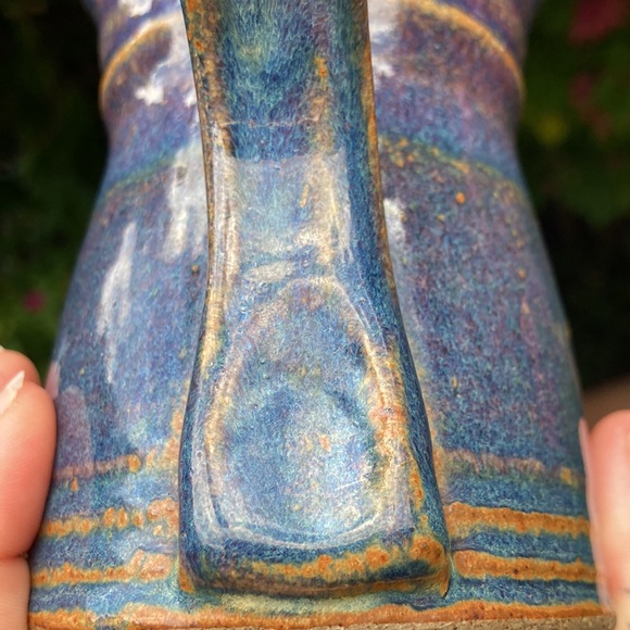 Mug studio pottery coffee tea handmade ceramic stoneware 13oz - Picture 14 of 15